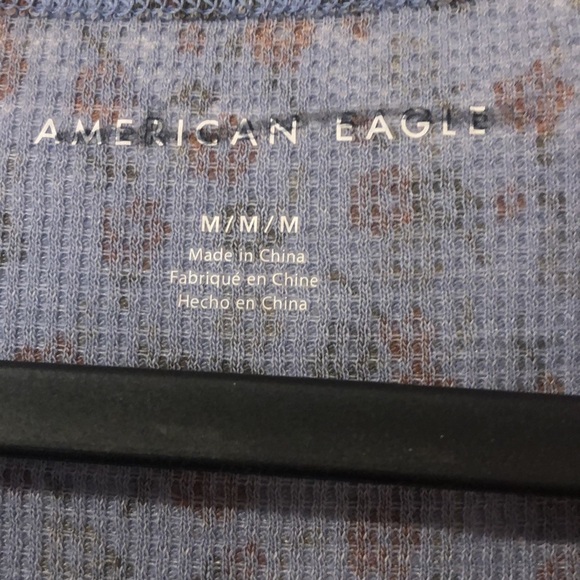 Dark blue with with red, olive green, and dark green flowers crop top - Picture 2 of 3